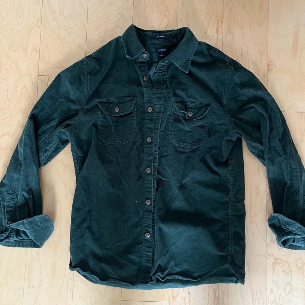 J. Crew Classic Forest Green Corduroy